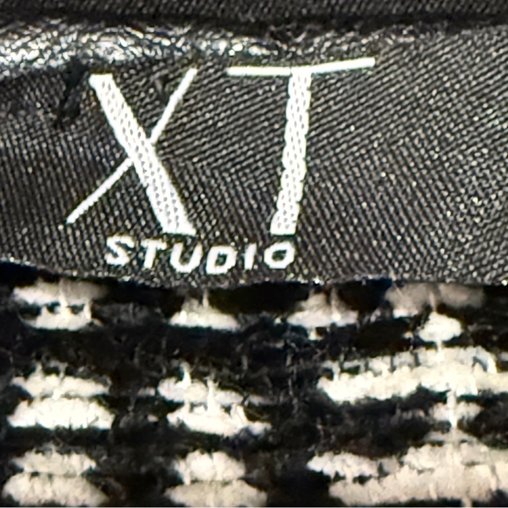 XT Studio Chic Black and White Plaid Open Cardigan, Sz S. - Picture 10 of 10